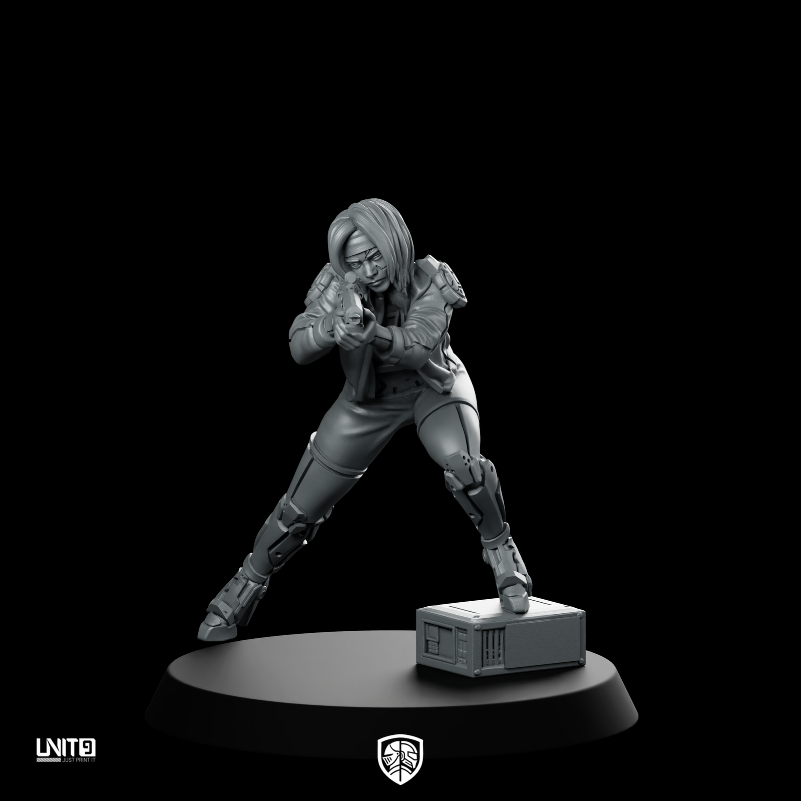 Abby Turner 02 Cyberpunk Miniature Sniper Operative