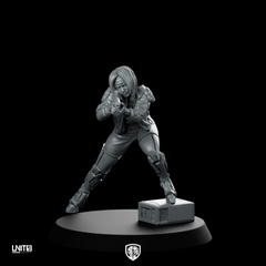 Abby Turner 02 Cyberpunk Miniature Sniper Operative