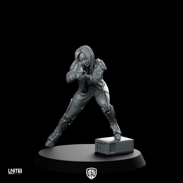 Abby Turner 02 Cyberpunk Miniature Sniper Operative