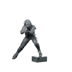 Abby Turner 02 Cyberpunk Miniature Sniper Operative Miniature 360 Spin 01