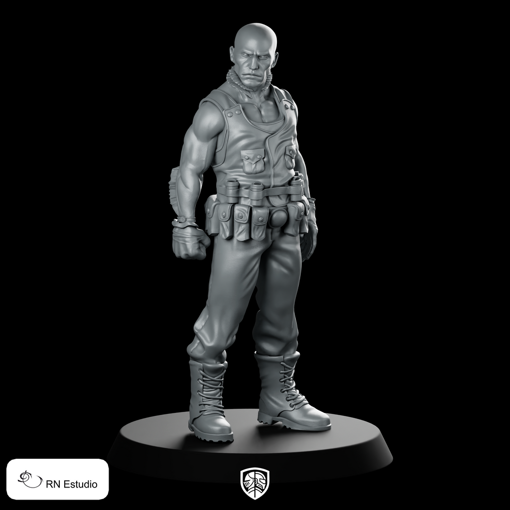 Abe Sapien Miniature Bald Mercenary