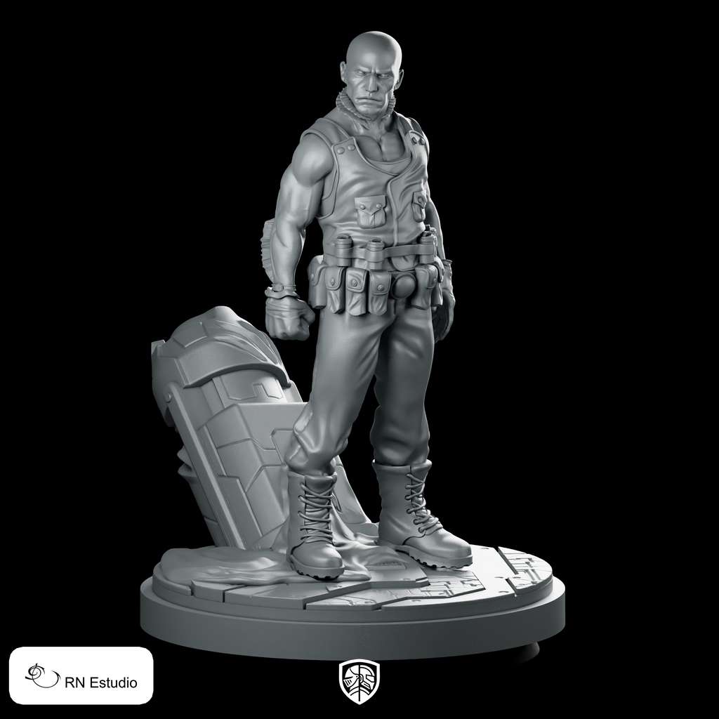 Abe Sapien Miniature Bald Mercenary