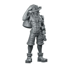 Ace One Piece Miniature Sci - Fi Hero Adventurer - RN Estudio - We Print Miniatures