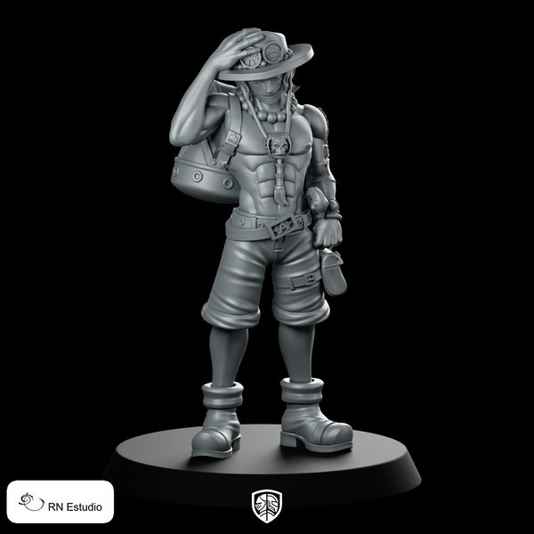 Ace One Piece Miniature Sci-Fi Hero Adventurer