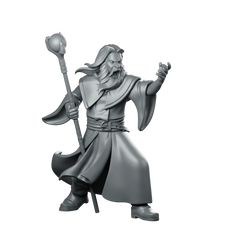 Acolyte B Miniature Wizard Mage Sorcerer Miniature 360 Spin 01