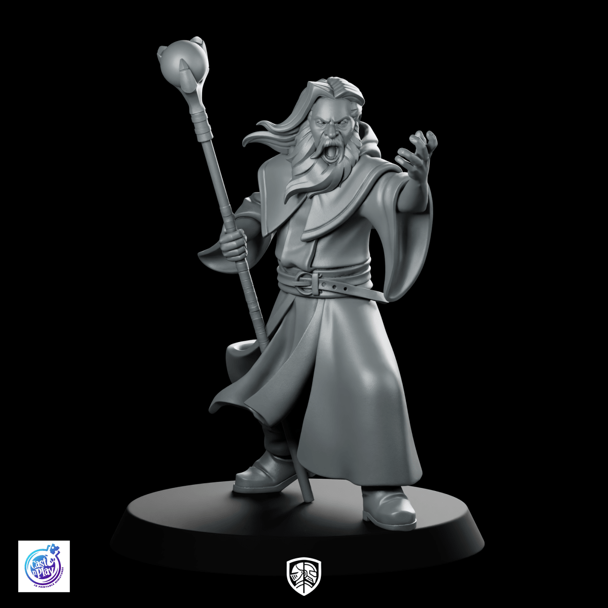 Acolyte B Miniature Wizard Mage Sorcerer - CastNPlay - We Print Miniatures