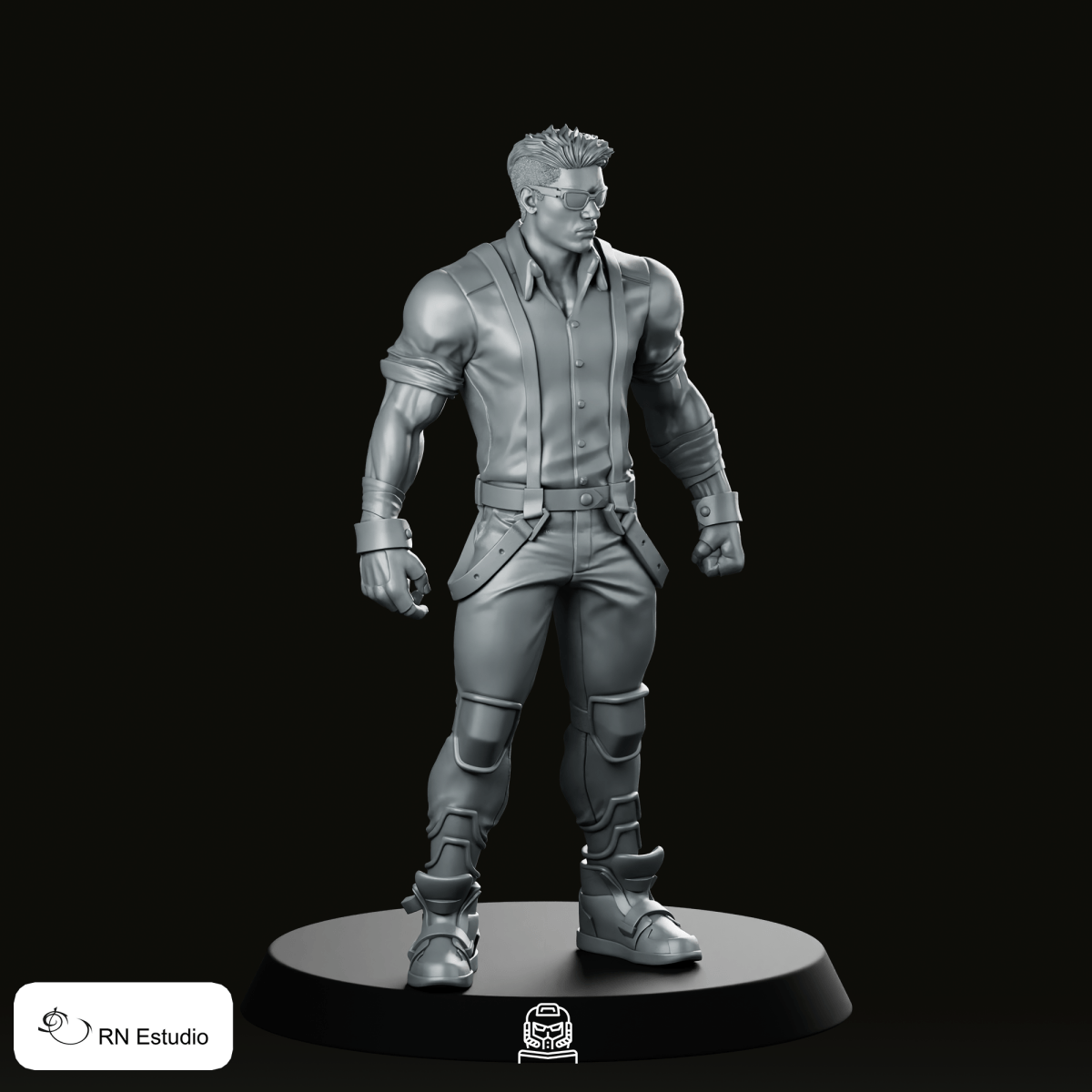Adam Hunter Streets Of Rage 2 Miniature - RN Estudio - We Print Miniatures