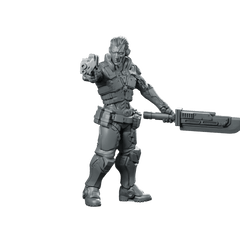 Adam Slasher Pcpd Special Force Hunter Cyborg - Papsikels Miniatures - We Print Miniatures