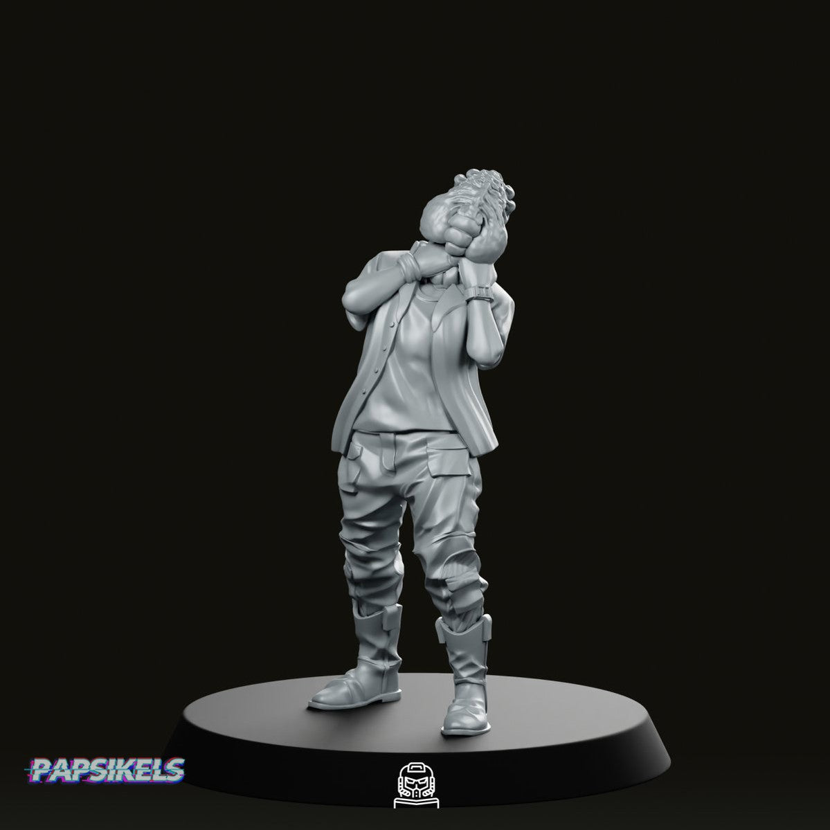 Adopted Sister Scavenger Victim Miniature - Papsikels Miniatures - We Print Miniatures