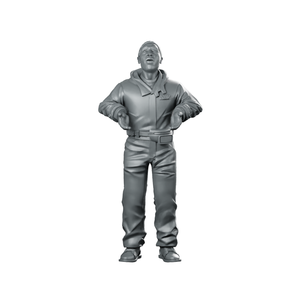 Adopted Synthetic Brother Reboot Miniature Sci-Fi Android NPC Miniature 360 Spin 01