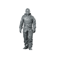 Adopted Synthetic Brother Worried Miniature Sci-Fi Android Miniature 360 Spin 01