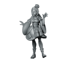 Adventurer Miniature Shrine Maiden Courier Miniature 360 Spin 01