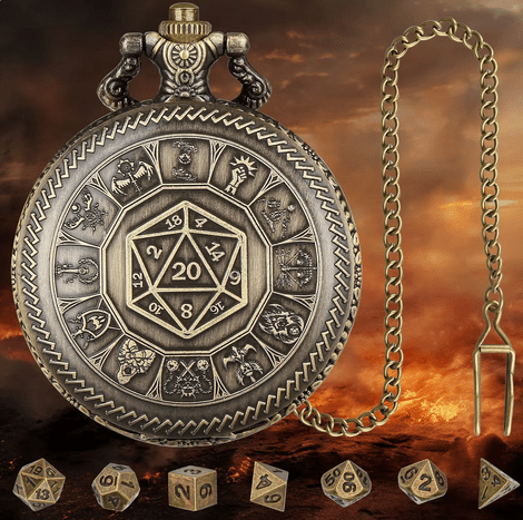 Adventurer's Cache | Pocket Watch Case | Ancient Gold - Tabletop Dominion - We Print Miniatures