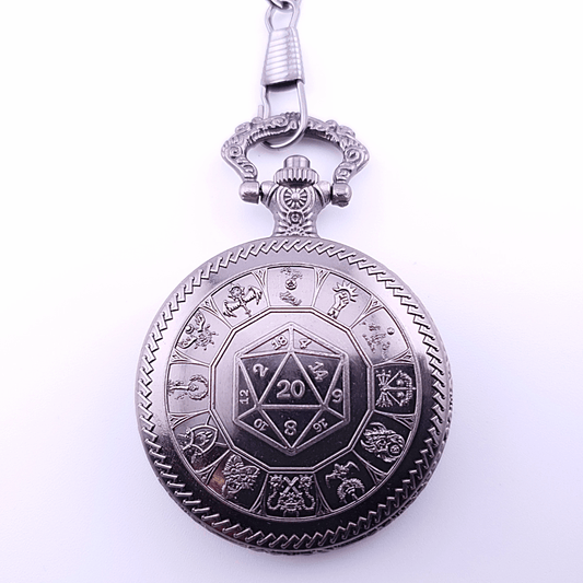Adventurer's Cache | Pocket Watch Case | Ancient Silver - Tabletop Dominion - We Print Miniatures