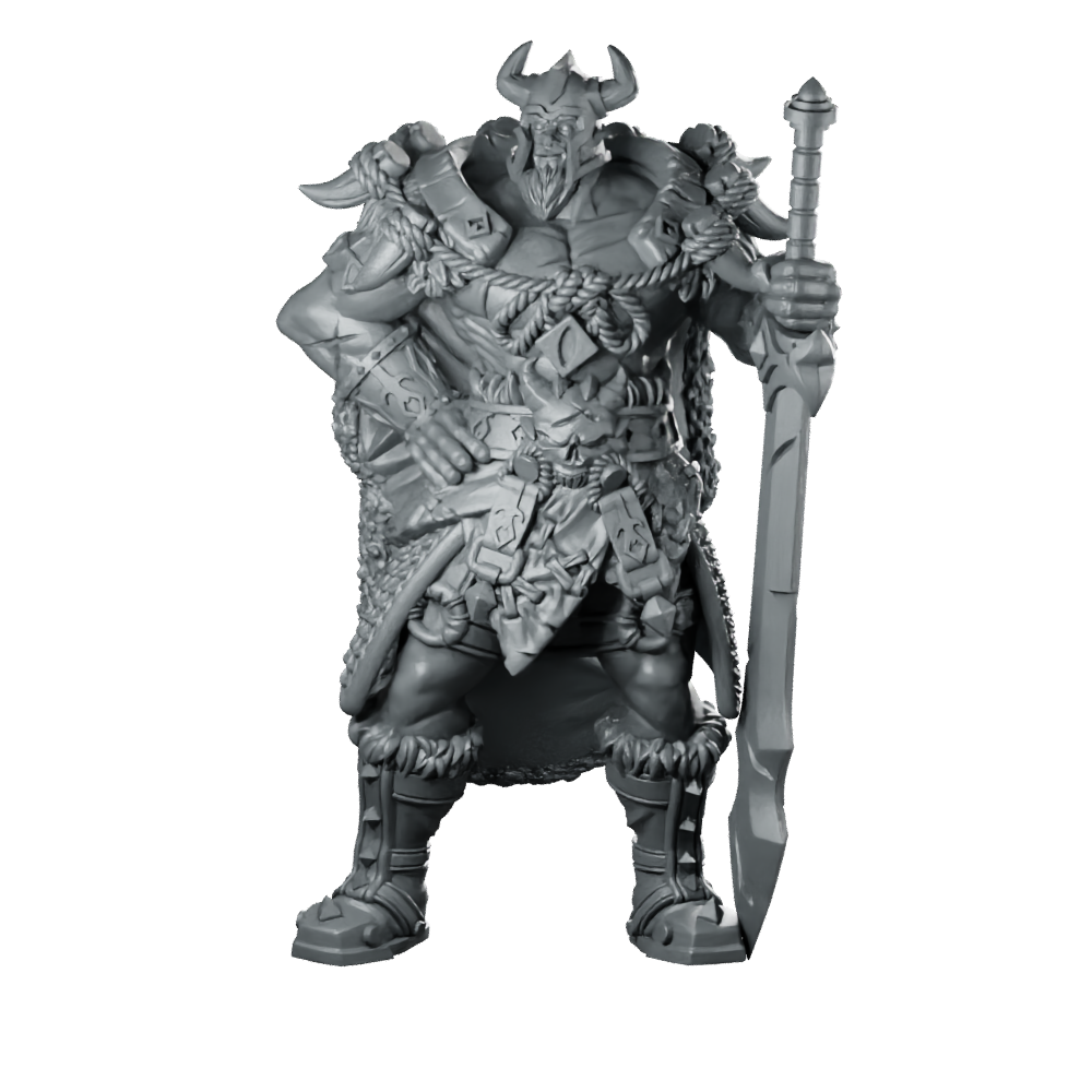 Adventurers Guild Leader Miniature Viking Warlord Miniature 360 Spin 01