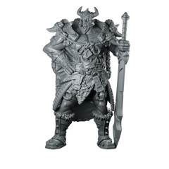 Adventurers Guild Leader Miniature Viking Warlord Miniature 360 Spin 01