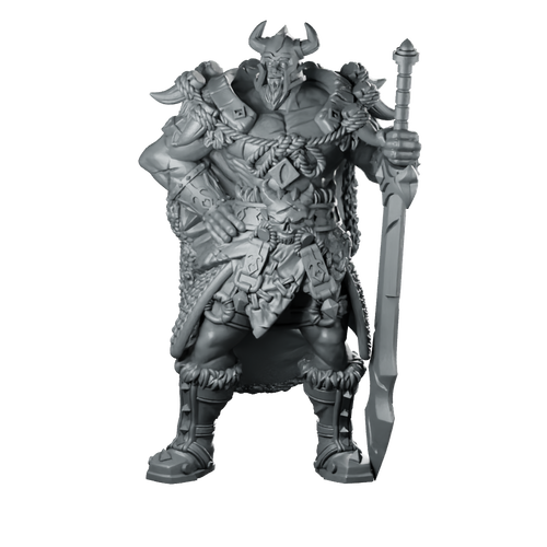 Adventurers Guild Leader Miniature Viking Warlord Miniature 360 Spin 01