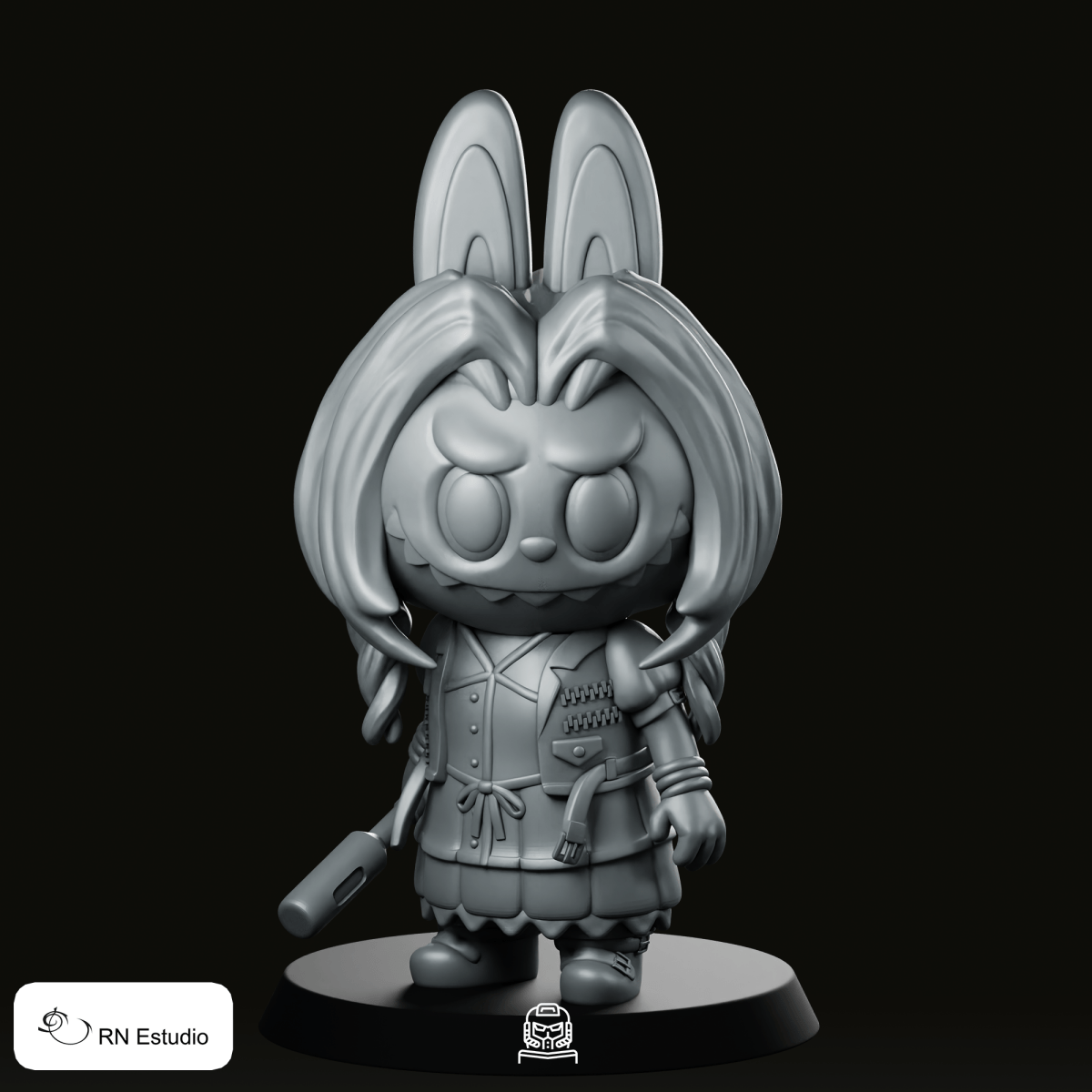 Aerith Labubu X Ff Miniature - RN Estudio - We Print Miniatures