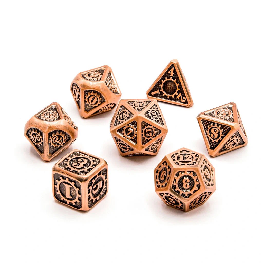 Aether Gear Gambit | Solid Metal | 7 Piece Set - Tabletop Dominion - We Print Miniatures