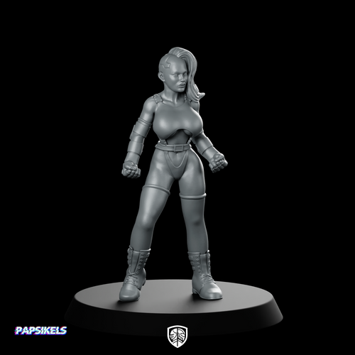 Aetif Lockrock CyberPunk Babe Miniature Sci-Fi Gang Hero