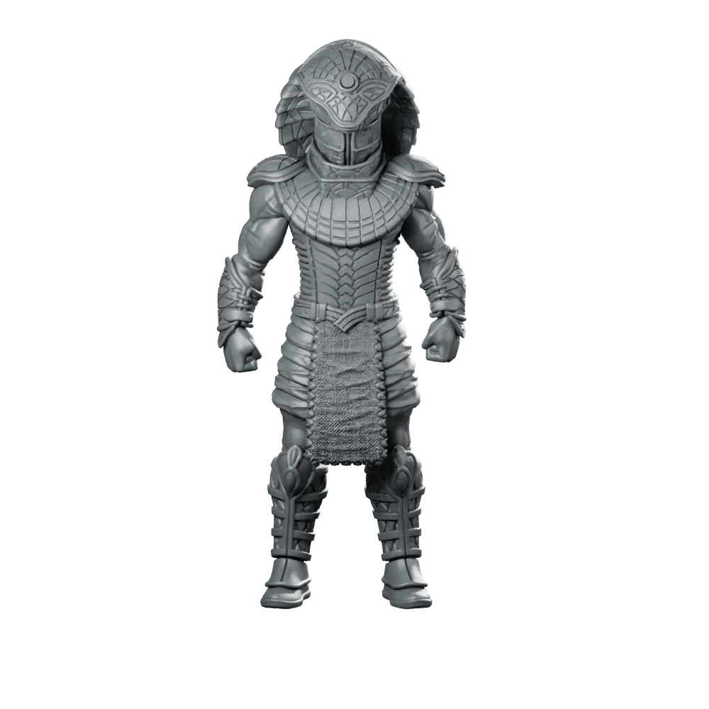 Afam Helmet Guarding Miniature Sci-fi Armored Sentinel Character Miniature 360 Spin 01