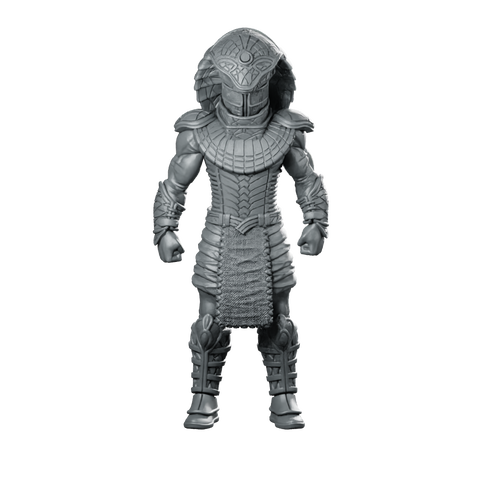 Afam Helmet Guarding Miniature Sci-fi Armored Sentinel Character Miniature 360 Spin 01