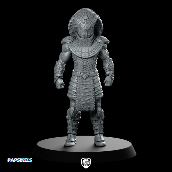 Afam Helmet Guarding Miniature Sci-fi Armored Sentinel Character