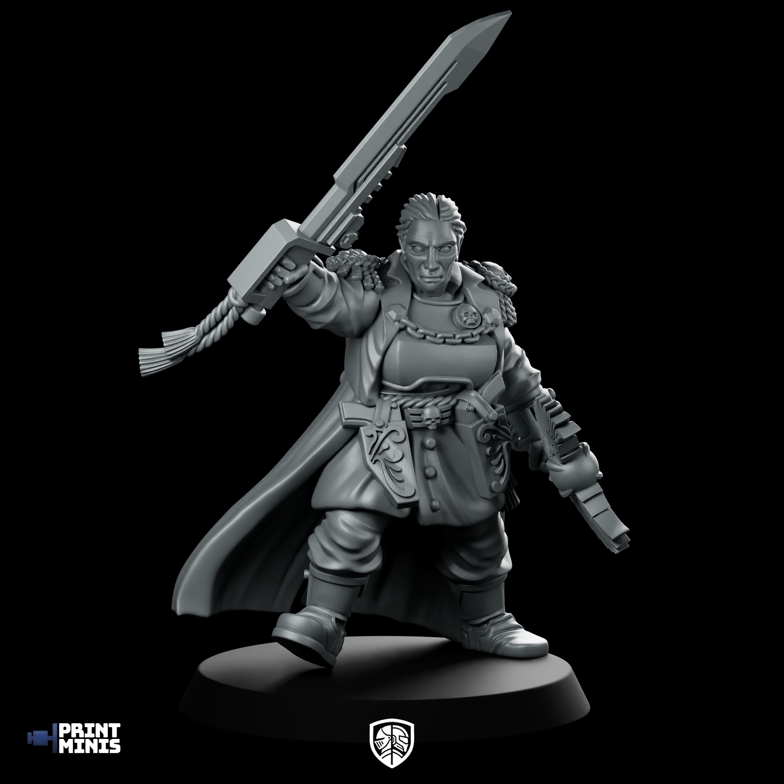 Agatha Storm Miniature Sci-Fi Cyberpunk Sword Warrior