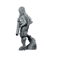 Agent K - 12 2 miniature Heavy Gunner - Unit9 - We Print Miniatures