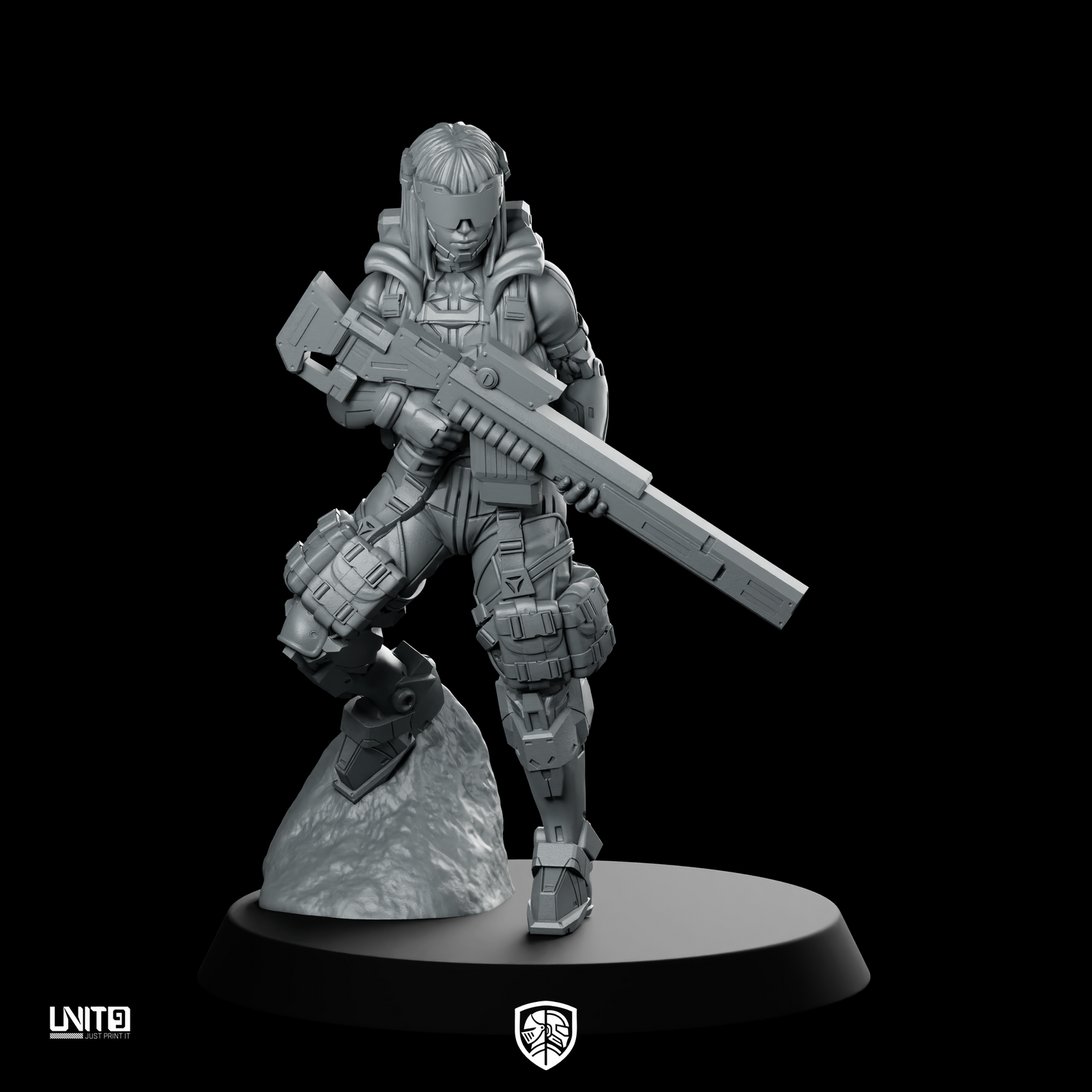 Agent K-12 2 miniature Heavy Gunner
