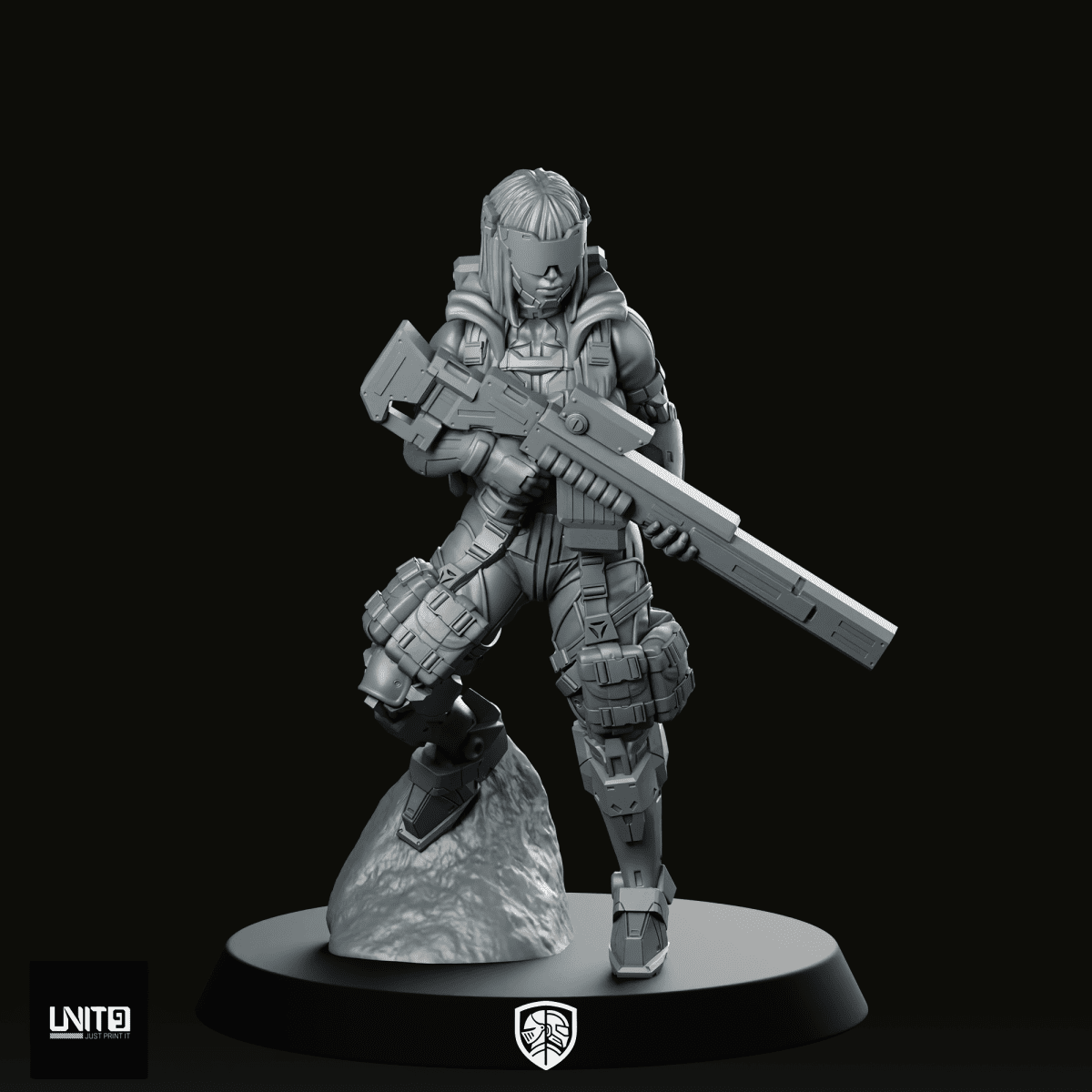 Agent K - 12 2 Miniature - Unit9 - We Print Miniatures