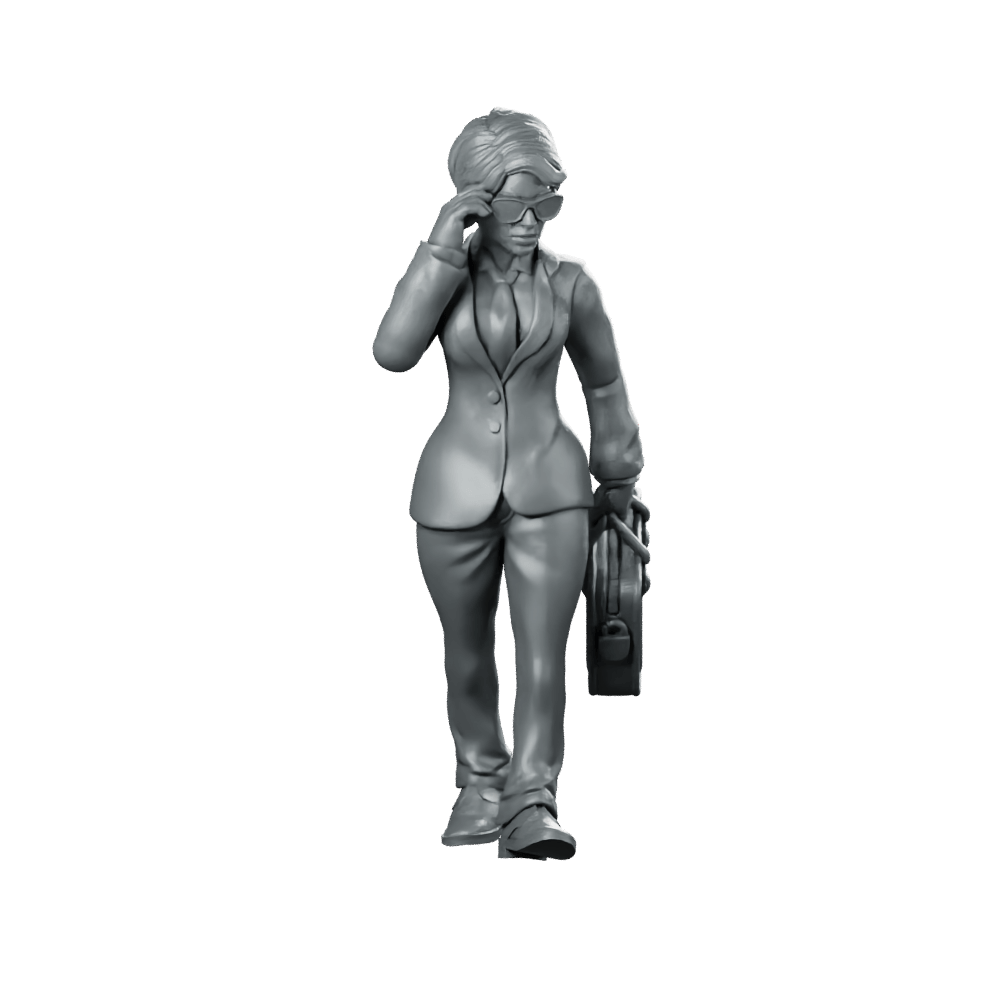 Agent Moon Corporate Agent - Papsikels Miniatures - We Print Miniatures