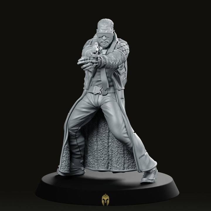 Agent Quinn Lamonte 02A Cyberpunk Miniature Revolver Cop