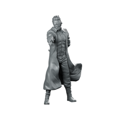 Agent Werner Miniature Gunslinger Trenchcoat Armed Male Miniature 360 Spin 01