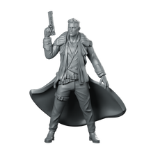 Agent Clive Smith 01A Cyberpunk Miniature Sci-Fi Detective Miniature 360 Spin 01
