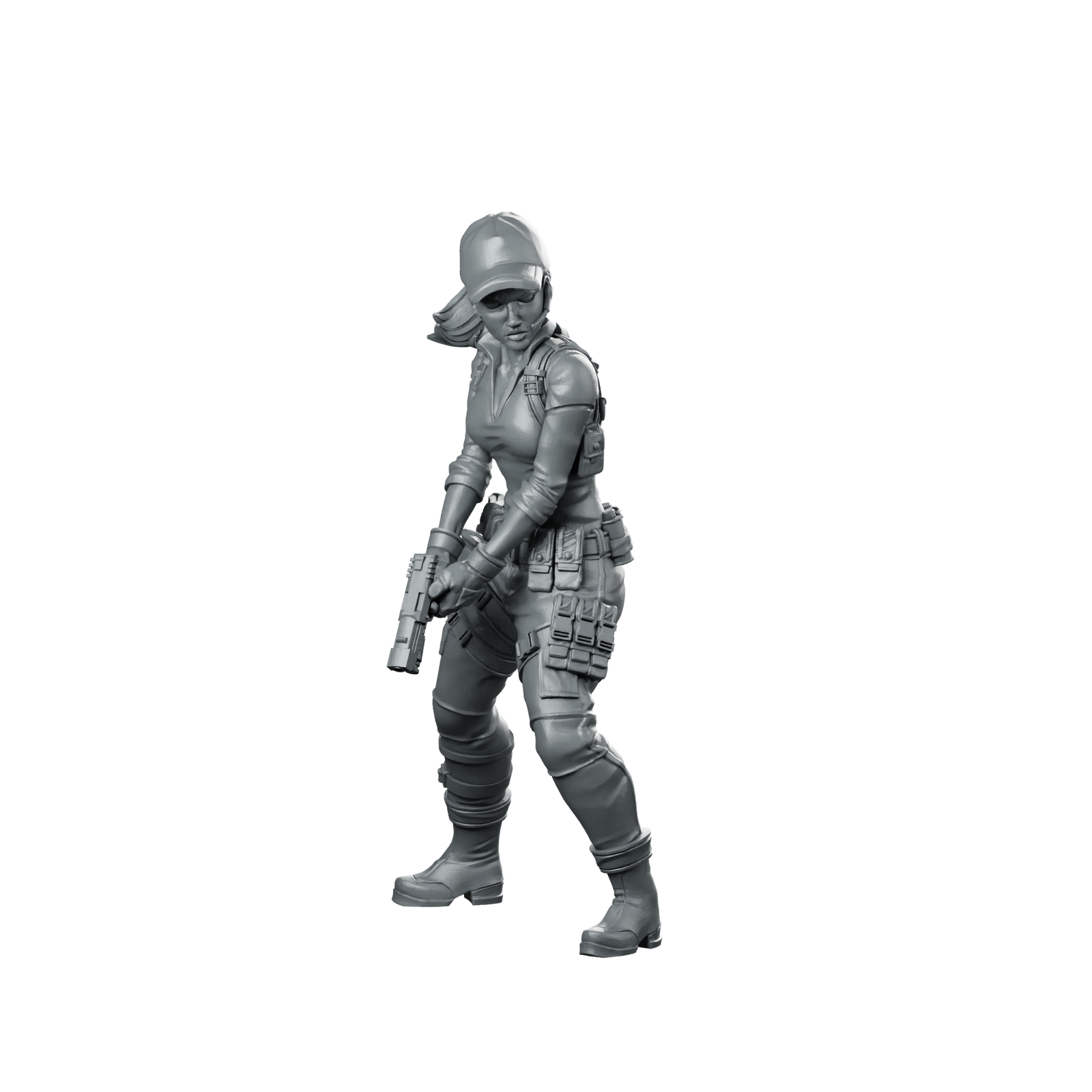 Agentjulia Miniature Tactical Female Survivor Pistol Miniature 360 Spin 01