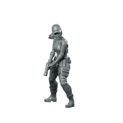 Agentjulia Miniature Tactical Female Survivor Pistol Miniature 360 Spin 01