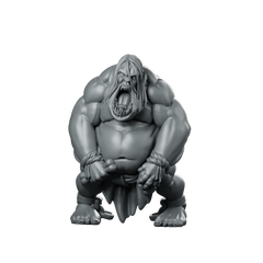 Aggroth Monster Miniature Grotesque Brute Ogre Demon Miniature 360 Spin 01