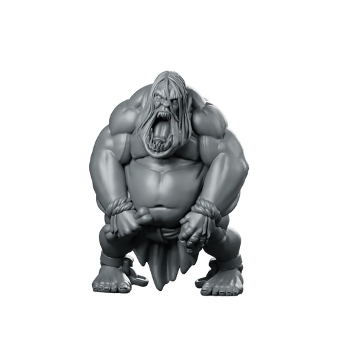 Aggroth Monster Miniature Grotesque Brute Ogre Demon Miniature 360 Spin 01