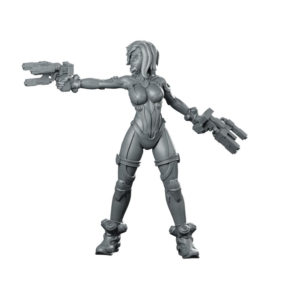 Aia Panela Cyber Edge Hunter Cyber Operative Miniature 360 Spin 01