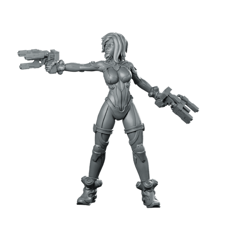 Aia Panela Cyber Edge Hunter Cyber Operative - Papsikels Miniatures - We Print Miniatures