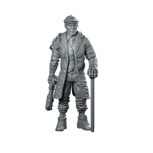 Aidan Ironhand O'Neill 02 Miniature Undercover Operative Sci-Fi Miniature 360 Spin 01