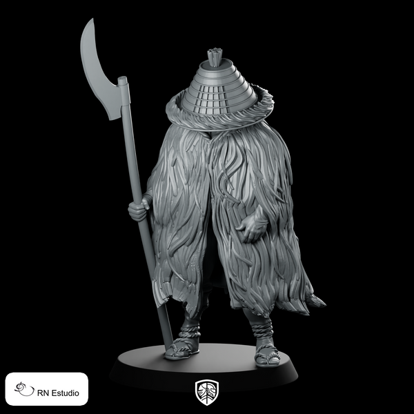 Akihiro Samurai Miniature Feathered Reaper Scythe Assassin