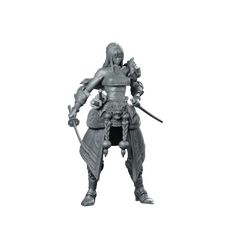 Akira Nightsteel Miniature Katana Warrior Miniature 360 Spin 01