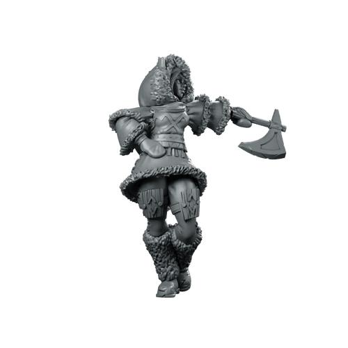 Akna Amak Miniature Frost Huntress Axe - CastNPlay - We Print Miniatures
