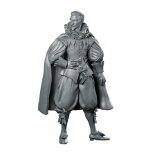 Alexandre Miniature Seafaring Explorer Noble Character Resin Miniature 360 Spin 01