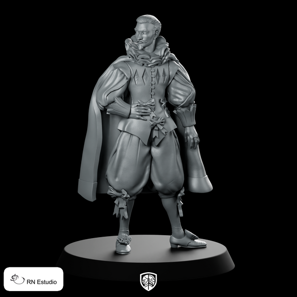 Alexandre Miniature Seafaring Explorer Noble Character Resin