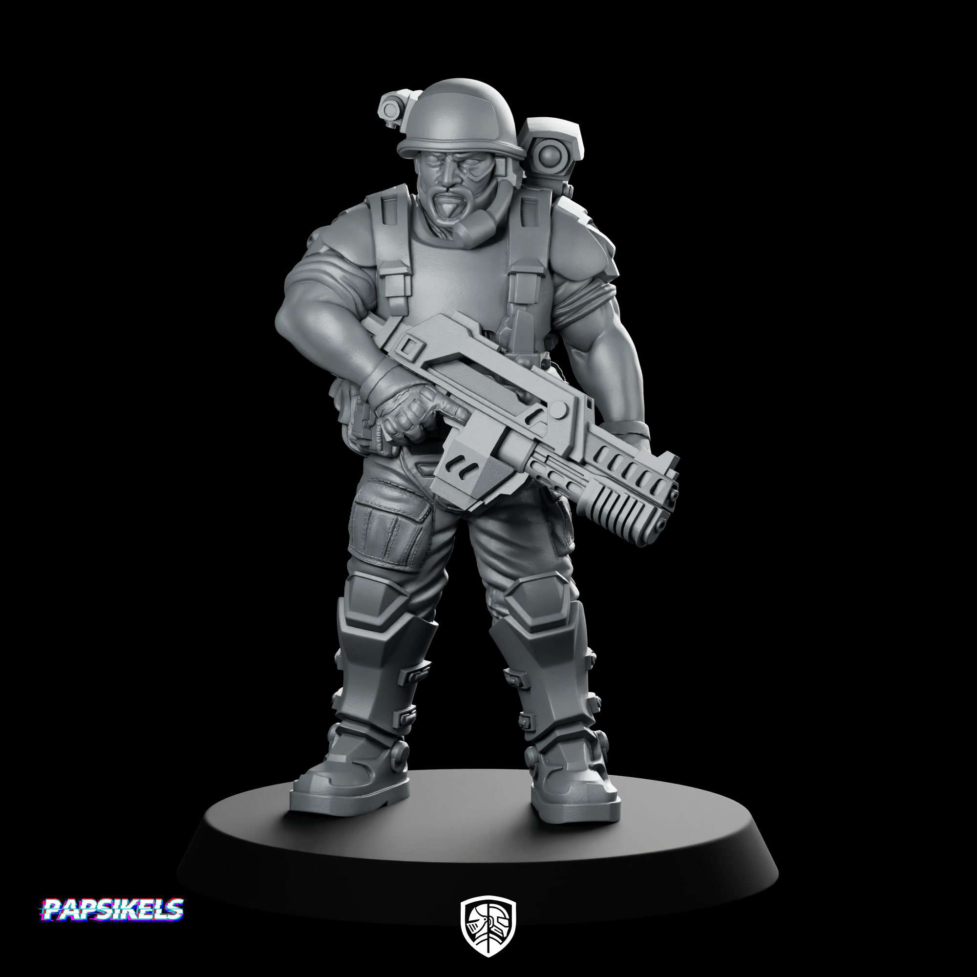 Aliens Captain Ark Marine Miniature Sci-Fi Commander | We Print Miniatures