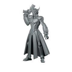 Alphas Kouga Miniature Sci - Fi Armored Pistol Hero - Papsikels Miniatures - We Print Miniatures