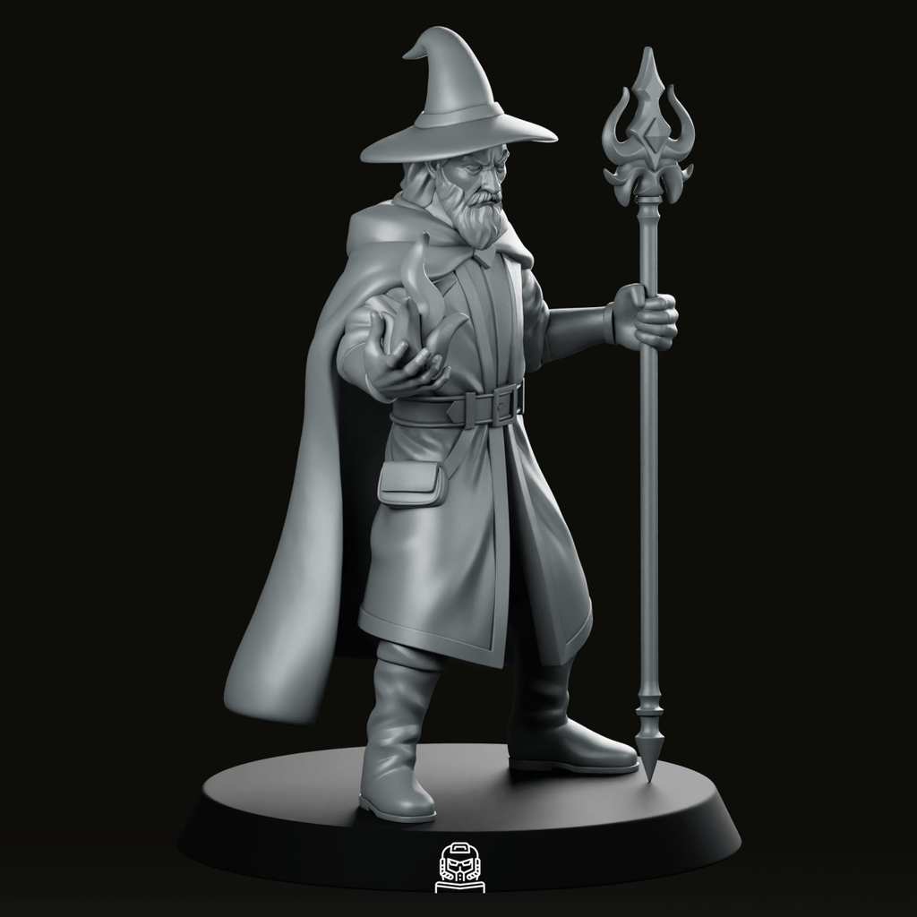 Althas Fenrow Wizard Miniature - We Print Miniatures - We Print Miniatures